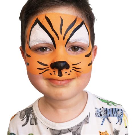 simple tiger face paint